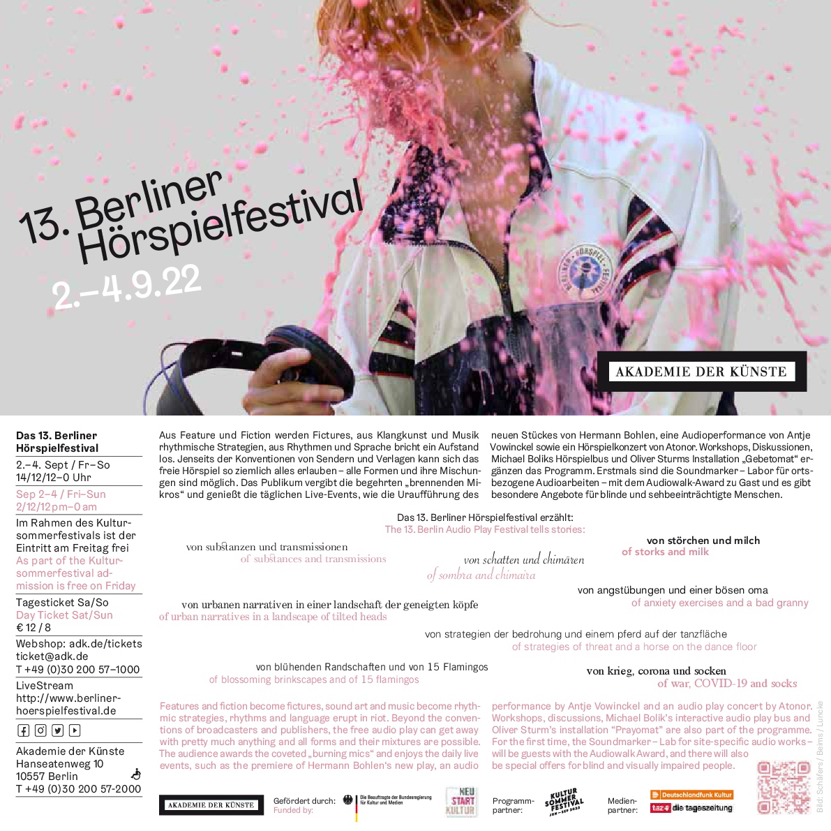 13. Berliner Hörspielfestival 2022